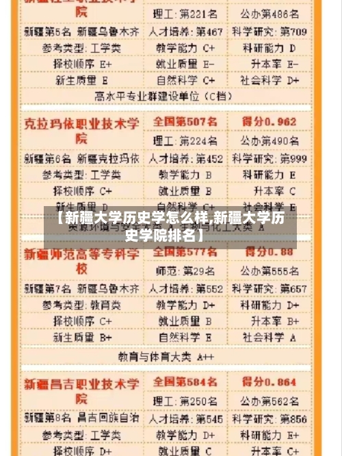 【新疆大学历史学怎么样,新疆大学历史学院排名】-第2张图片