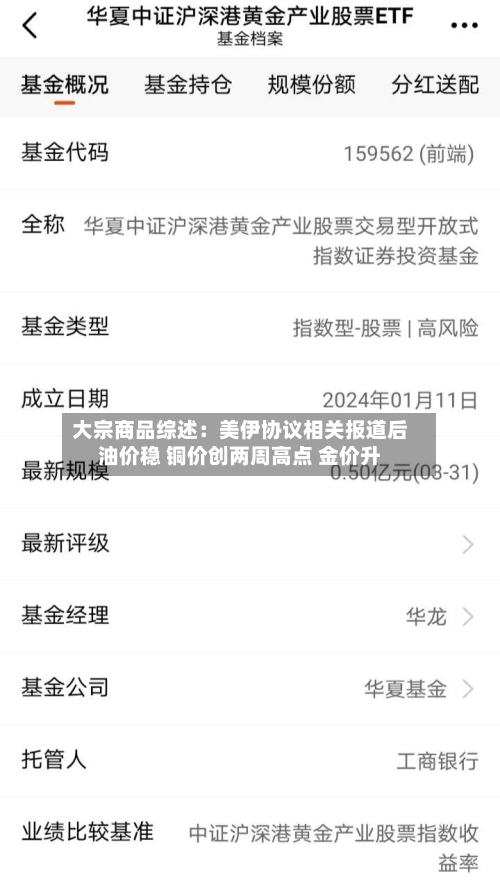 大宗商品综述：美伊协议相关报道后油价稳 铜价创两周高点 金价升-第2张图片