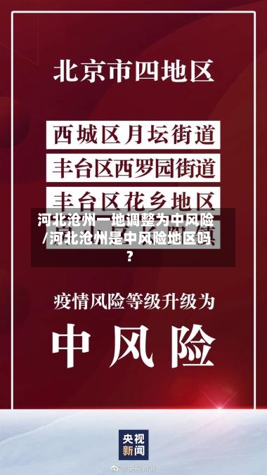 河北沧州一地调整为中风险/河北沧州是中风险地区吗?