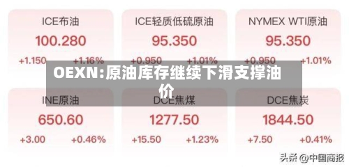 OEXN:原油库存继续下滑支撑油价-第2张图片
