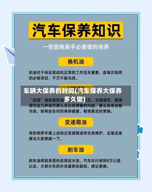 车辆大保养的时间(汽车保养大保养多久做)