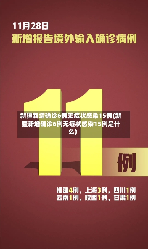 新疆新增确诊6例无症状感染15例(新疆新增确诊6例无症状感染15例是什么)-第3张图片