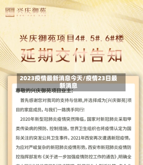 2023疫情最新消息今天/疫情23日最新消息