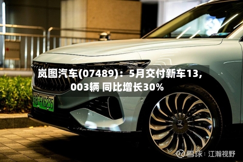 岚图汽车(07489):5月交付新车13,003辆 同比增长30%
